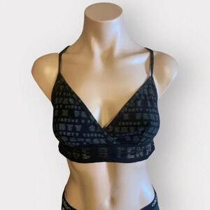 Savage X Fenty Black And Gray Bralette